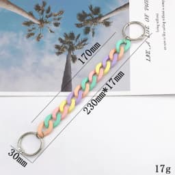 1pcs muticolor string Shoe Decoration Buckle Charms plastic lace Accessories DIY Combination for phone bag child kid unisex gift
