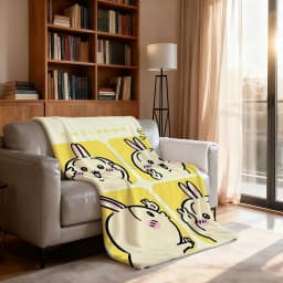 Kawaii C-ChiikawaS Cute Blanket Soft Throw Blanket for Home Bedroom Bed Sofa Picnic Travel Office Rest Cover Blanket Gift