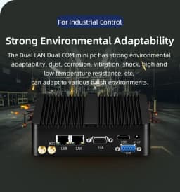 Fanless Industrial Mini PC Intel J1900 Quad Cores 2xGigabit Ethernet 4xUSB WIFI Windows10 Micro Computer