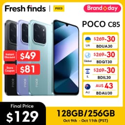 【World Premiere】POCO C85 Global Version Smartphone Helio G81-Ultra 6.9" Dot Drop display 6000mAh battery 50MP Camera 33W NFC