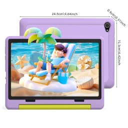 URAO 10 Inch Android 15 Tablet Cartoon Pattern Kids Tablet 20GB RAM 64GB ROM Learning Education Games Tablets Children's Gifts