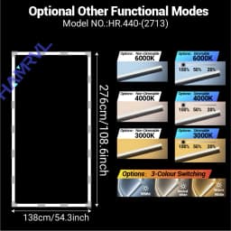 LED Rectangle Lighting 4S Car Showroom Barber Workshop Office Desk Ceiling Lamp Color Change Dimmable Garage Hexagon Lights Gym