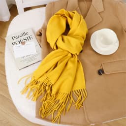 70Color Solid Winter Women Scarf Warm Thicken Cashmere Shawl Outdoor Tassels Pashmina Lady Wrap Windproof Scarves Fashion Luxury