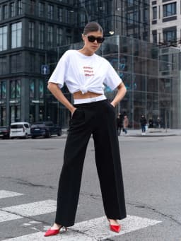 Red Oversized T-Shirt with Amore Print Women's T-Shirt Cotton Simple Design Summer Fashion Tee Boutique Drop Sleeve