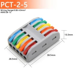 5/10/50/100pcs Push-in Electrical Wire Connector Terminal Block Universal Fast Wiring Cable Connectors For Cable Connection