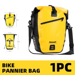 Rhinowalk Bicycle Bag Waterproof 20L 27L Quick Release Bike Side Pannier Rear Rack Saddle Bag Bikepacking Cycling Bag 1Pc Sale
