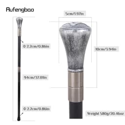Silver Resin VG Skull Totem Decorative Cane for Halloween for Cosplay and Parties Decorative Stick 94cm