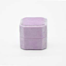 Octagonal Velvet Ring Box Single Double Three Slot Wedding Engagement Ring Box Earring Storage Box Elegant Retro