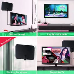 8K 4K TV Antenna For Global Digital TV 1080P 25DB High Gain Booster HD For RV outdoor Car antenna Indoor TV Free Channel