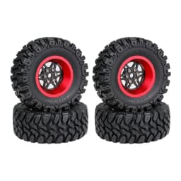 Carbon Fiber Alloy 1.2 Inch Beadlock Wheel Hub Rims for 1/18 TRX4M SCX24 FMS FCX18 FCX24 Furitek RC Car Metal Upgrade Parts