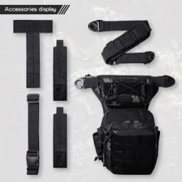 Highly Durable 1000D Nylon Laser Cut Waist Pack for Outdoor Sports Like Cycling and Motorcycling 힙색 Waist Bag Men Belt Bags Sac