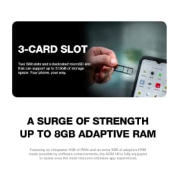 AGM H6 Lite Rugged Smartphone 4GB+128GB 50MP Camera 6.56 "HD+ IPS Display Phone IP68 IP69K 4900mAh NFC Smartphone