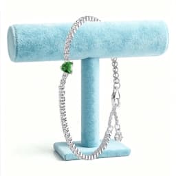 2026 New 925 Silver Classic Women's Circular Logo Love Heart Tennis Adjustable Bracelet Display Tool DIY Exquisite Charm Jewelry