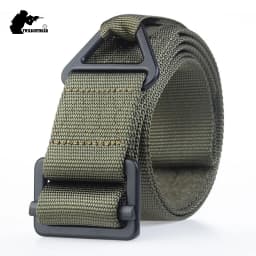 4.5cm Real Nylon Tactical Belt Hook Loop Alloy Buckle Unisex High Quality Casual Belt Military Training Belt AF101