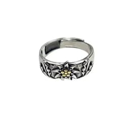 925 silver Original Art Style Flower Exquisite Edelweiss Rings for Women Fashion Light Luxury Suitable for Daily Wearing Jewelry