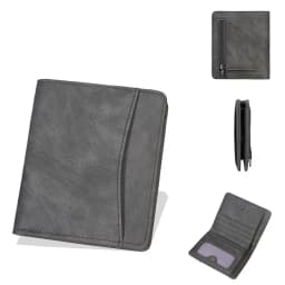 New Simple Short Men Wallet High Quality Card Holder Zipper Coin Pocket Large Capacity Card Bag Carbon Fiber Male Purses
