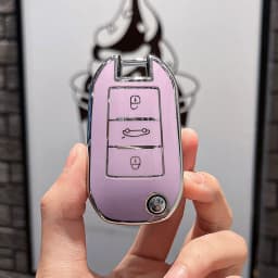 TPU Flip Folding Key Fob Cover Case For Citroen C3 C4 Berlingo 2021 For Peugeot 208 2008 301 308 3008 RCZ 508 408 2008 307