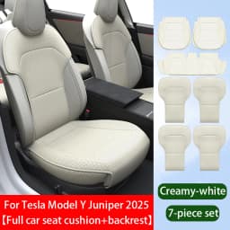 Car Seat Mats For Tesla Model YL /Y Juniper 3 Highland Breathable All Season Back Seat Pad Protector Covers Nappaleather Cushion