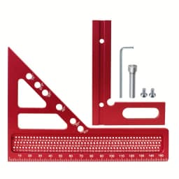 Aluminum Alloy 3D Woodworking Square Protractor, Multipurpose Triangle Layout Marking Measuring Ruler, Wood DIY Layout Hand Tool