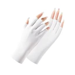 New 1pc Thin Sunscreen Gloves Fashion Slip Resistant Anti-UV Mittens Solid Color Elastic Sun Protection Gloves Outdoor