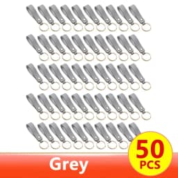 1/100pcs 8Color PU Leather Keychain Business Gift Suitable for Men and Women Car Key Strap Waist Wallet Keychains and Keyrings