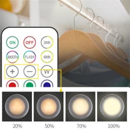 RGB Color Under Cabinet Light Wireless LED Light Remote Control 12 Color Touch Dimmable Night Light for Kitchen Closet Counter