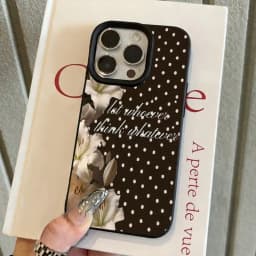 Cute Polka Dot Lily Floral Pattern Phone Case For iPhone 18 17 Pro Max Cases iPhone 16 15 Plus 14 13 12 11 XS X XR Air 17E Cover