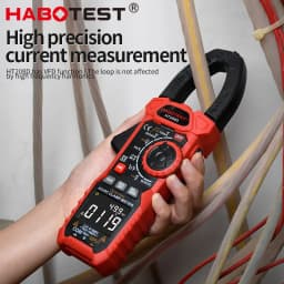 HABOTEST HT208D Digital Clamp Meter AC/DC True RMS Multimeter Automatic Range Tester Current Clamp Meter for Electrical Testing