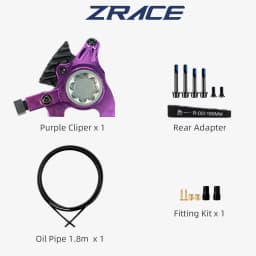 ZRACE M1 XG Flat Mount Brake for Flat Bar Gravel / BMX Raceing,Full CNC Lightweight, Front and Rear Flat Handler Bar Gravel