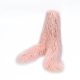 Luxurious 130cm Mongolian Lamb Fur Scarf Elegant Winter Accessory with Soft Touch