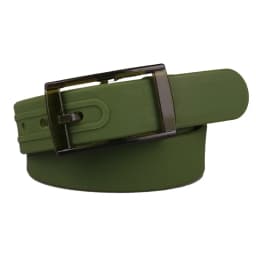 Plain Candy Colors Silicone Rubber Leather Wavy Shape Belt Plastic Buckle Cute Without Metal Belts for Men and Women Waistband