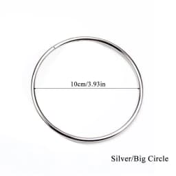 2pcs O-ring Bag Handle Metal Strap Replacement Handbag Luggage DIY Fashion Bag Hardware Accessories 7.5/10CM Purse Sewing Frame