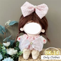 Cute Dres JK Uniform Clothes for 20cm Cotton Plush Cartoon DIY Doll Dress Up Clothing Skirt Suit Socks Toy Accessories Girl Gift