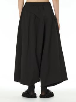 [EAM] High Elastic Waist Army Green Brief Big Size Cross Pants New Trousers Women Fashion Tide Spring Autumn 2026 1DJ0040