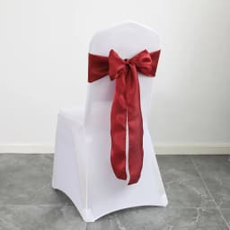 Wedding Decoration Chair Satin Sash Bow Tie Self-Tie 10 Pieces Per Lot Plain Solid Colour Birthday Party Festival Hotel Holiday