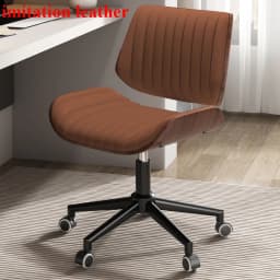 Italian Solid Wood Computer Chair, Light Luxury Office Chair, Desk Chair, Genuine Leather Material, High Quality, Designer Style