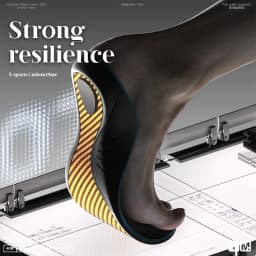Mcgola Titx Gold Customized Carbon Plate Is More High-Strength, More Elasticity and More Speed, High-Strength Confrontation Basketball Insoles