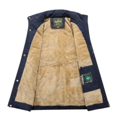 Thick Warm Winter Parka Men Fleece Hooded Men Outdoor Winter Jacket Coat Military Cargo Jackets Mens Plus Size Velvet Warm Coat