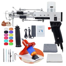 Electric Carpet Rug Guns, Carpet Weaving Knitting Machine 2 In 1 Tufting Gun Can Do Cut Pile And Loop Pile With 5-40 Stitches