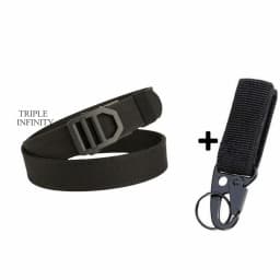 Black Metal Automatic Buckle Hard Tactical Belts Thick 1100D Nylon Webbing Belt For Men Outdoor 3.8cm Heavy Duty Military Girdle