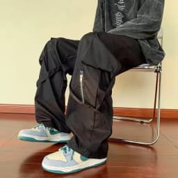 Laid-back Workwear Pants Casual Loose Style Women's Men's Spring Summer Fashion Popular Long Trousers High Waist Straight Leg