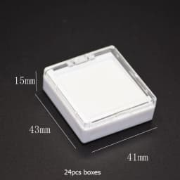Novel Jewelry Gemstone Display Storage Box Gem Jar Show Case Tray with Lid Loose Diamond Holder Container Transparent Organizer