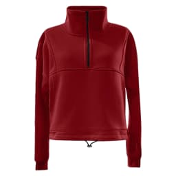 Women Half Zip Cropped Sweatshirt Stand Collar Long Sleeve Drawstring Hem Pullover With Pockets Loose Casual Y2k Cropped Hoodies