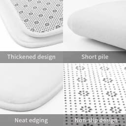 VIKAMA Halloween Trick Skeleton Stone Pit 3D Optical Illusion Flat Entry Mat Non Slip Absorbent Rug Party Bedroom Holiday Decor