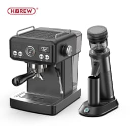 HiBREW H10A Black Espresso Machine Temperature Volume Pre Brewing Adjustable 58mm Portafilter Cappuccino Coffee Maker