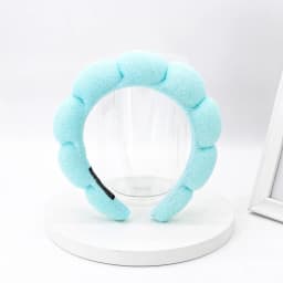 Women Girls Sponge Co Spa Makeup Bubble Terry Cloth Headband Puffy Retro Hair Bands Soft Hairband Headwear