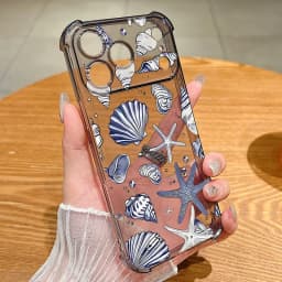 Shark Turtle Phone Case For iPhone 17e 17 Pro 16 15 Pro Max 14 13 12 Pro 11 Shockproof Soft Silicone Transparent Anti-fall Cover