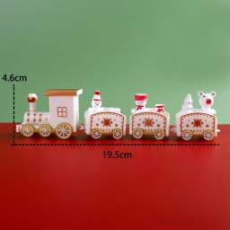 Plastic Train Christmas Decorations Santa Claus Children's Day Gift Toys Props Scenarios Decorating The Family Table