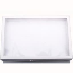 100 Slot White Ring Display Box Jewelry Preventing Gray Layer Storage Box