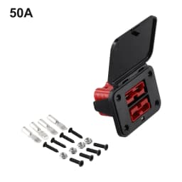 1 Set 50A 600V Twin Dual Flush Mount Bracket For Ander-Plug Connector Flush Mounts For Electric Vehicles Power Distribution